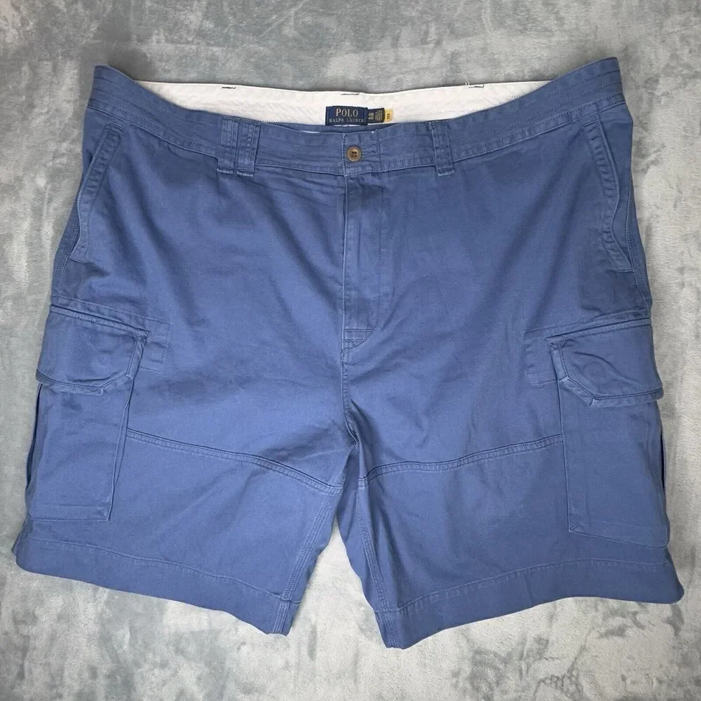 Polo Ralph Lauren Mens 48B Cargo Shorts Blue 10” Relax Preppy Classic Dadcore